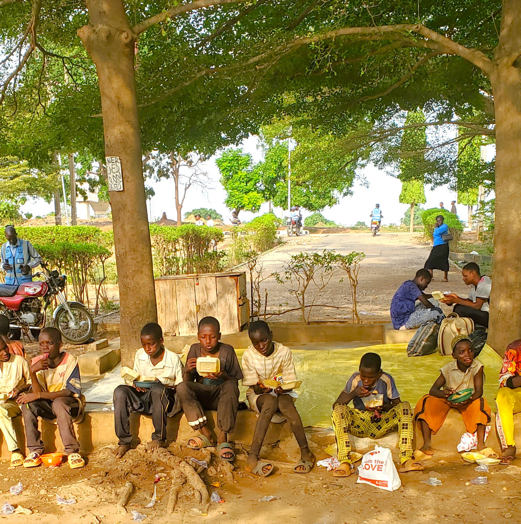 Nassarawa, Nigeria - Participating in Mobile Food Rescue Program & Orphan Support Program by Distributing 33+ Hot Homemade Meals & Juices to 33+ Beloved Orphans & Less Privileged Children