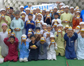 Hyderabad, India - Participating in Mobile Food Rescue Program & Orphan Support Program by Distributing Hot Biryani Meals & Blessed Birthday Cakes to Beloved Orphans, Madrasa Students, Homeless & Less Privileged Families