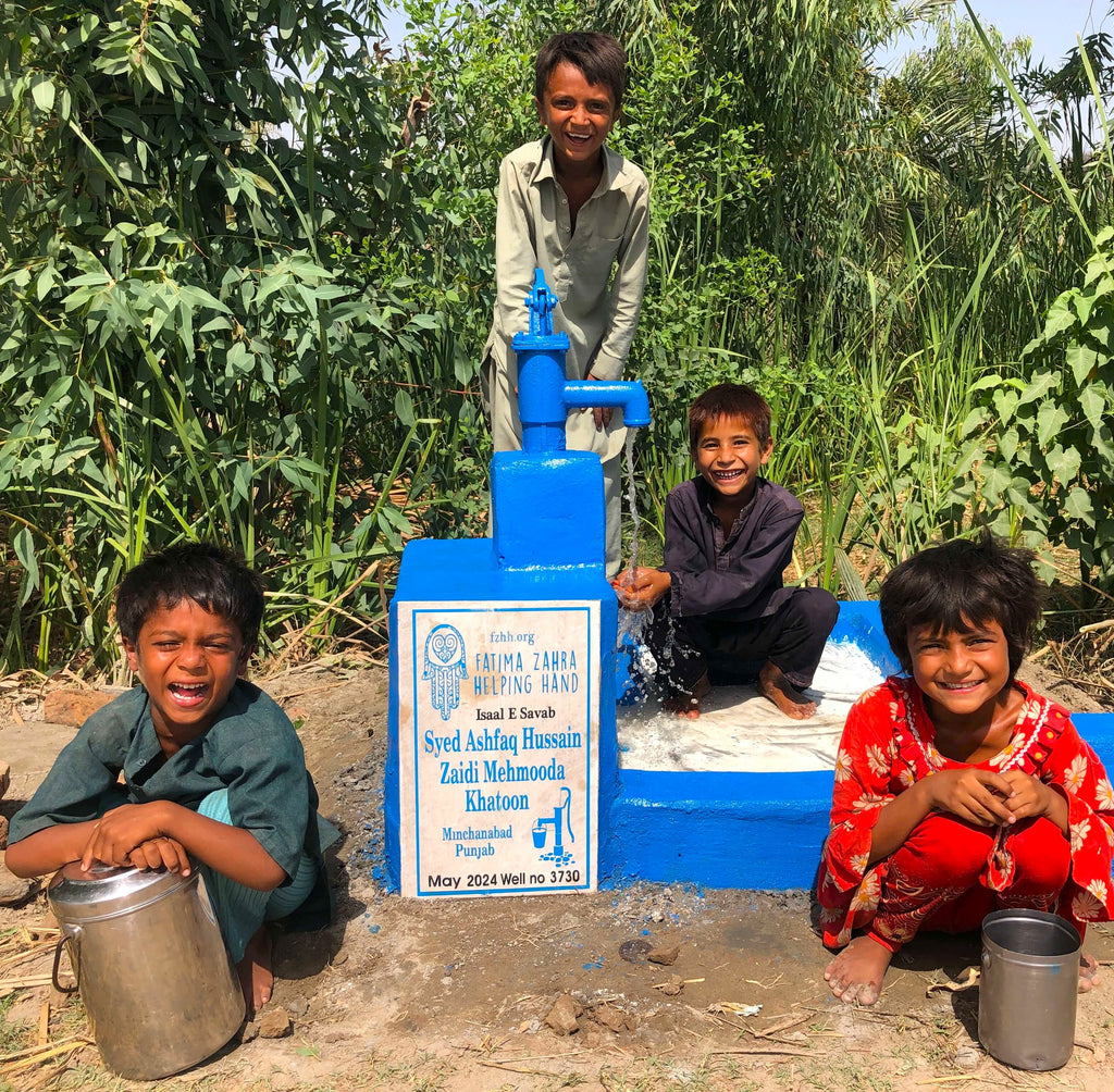 Punjab, Pakistan – Syed Ashfaq Hussain Zaidi Mehmooda Khatoon – FZHH Water Well# 3730