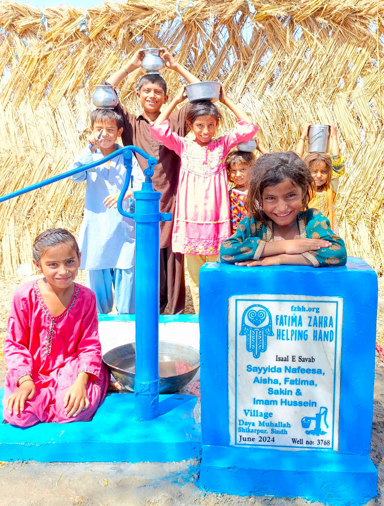 Sindh, Pakistan – Sayeda Nafeesa, Aisha, Fatima, Sakin & Imam Hussein – FZHH Water Well# 3768