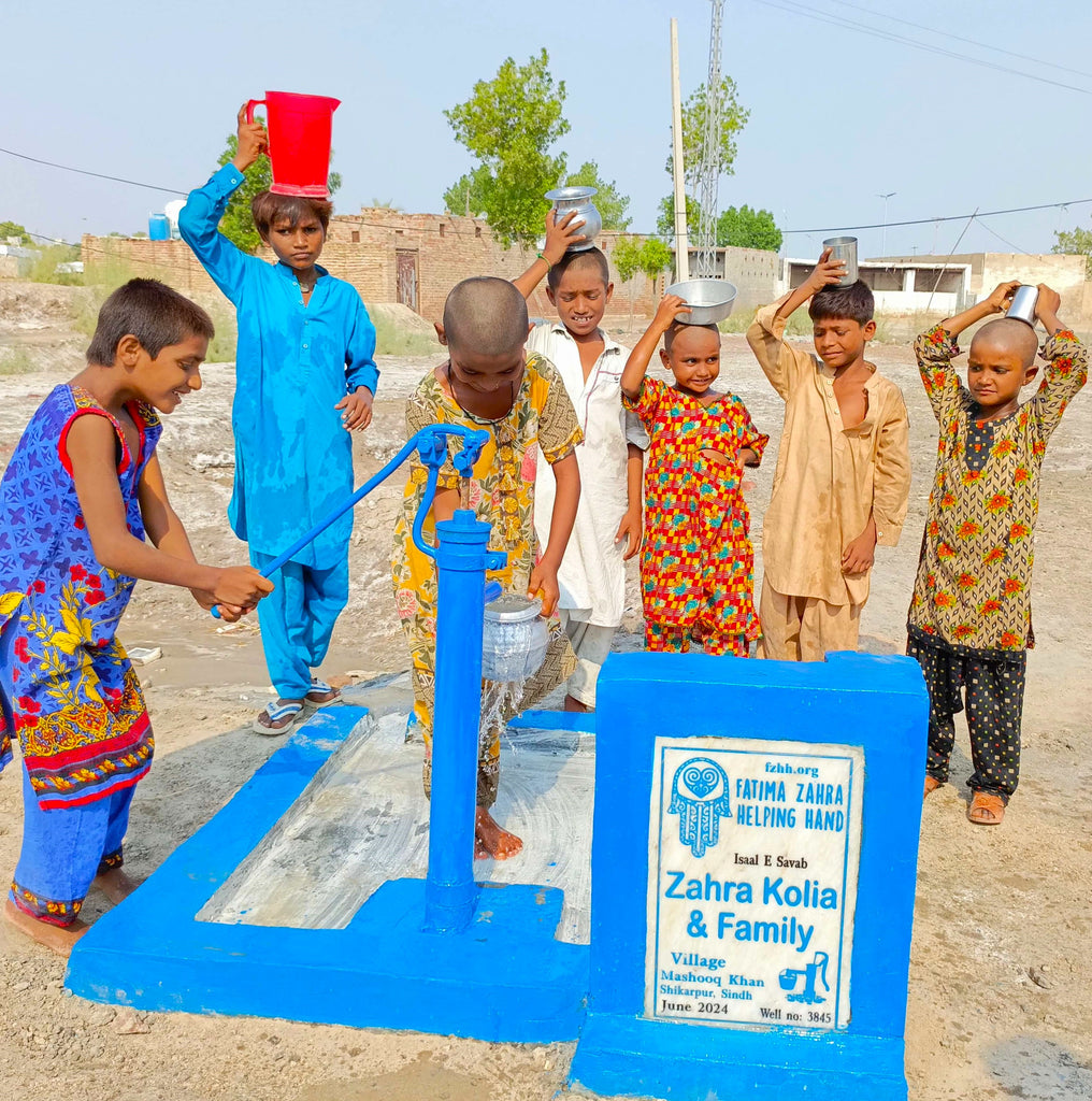 Sindh, Pakistan – Zahra Kolia & Family – FZHH Water Well# 3845