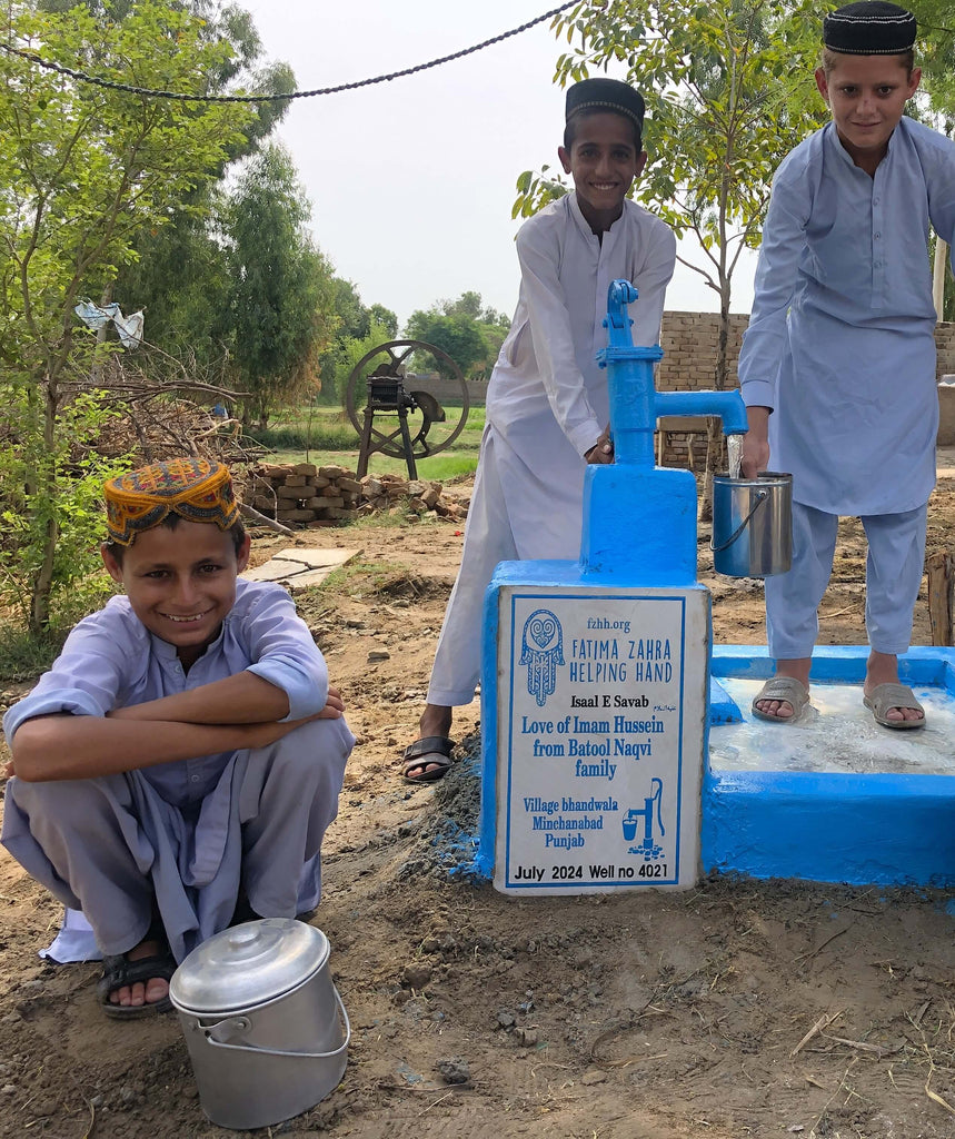 Punjab, Pakistan – Love of Imam Hussein علیہ السلام from Batool Naqvi Family – FZHH Water Well# 4021