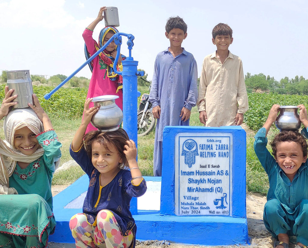 Sindh, Pakistan – Imam Hussain AS & Shaykh Nojan MirAhmadi (Q) – FZHH Water Well# 4013