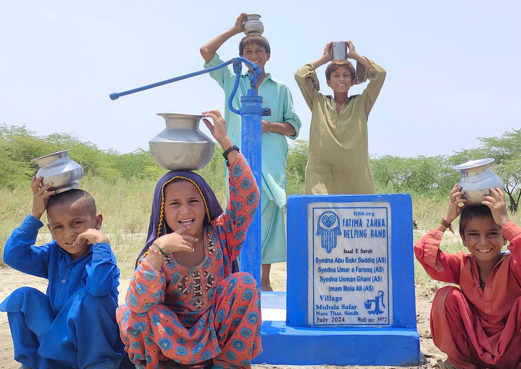 Sindh, Pakistan – Syedna Abu Bakr Saddiq ( AS) Syedna Umar e Farooq (AS) Syedna Usman Ghani (AS) Imam Mola Ali (AS) – FZHH Water Well# 3972