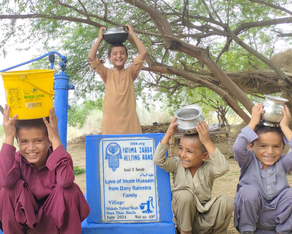 Sindh, Pakistan – Love of Imam Hussein AS From Dany Balestra Family – FZHH Water Well# 4087