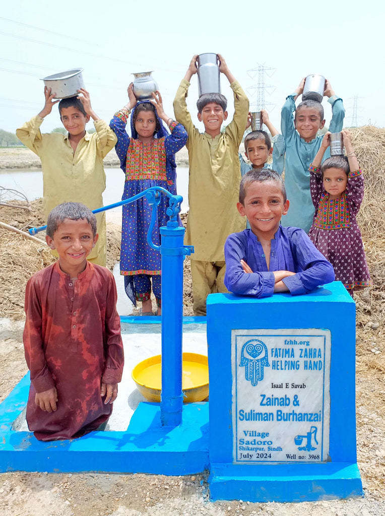 Sindh, Pakistan – Zainab & Suliman Burhanzai – FZHH Water Well# 3968