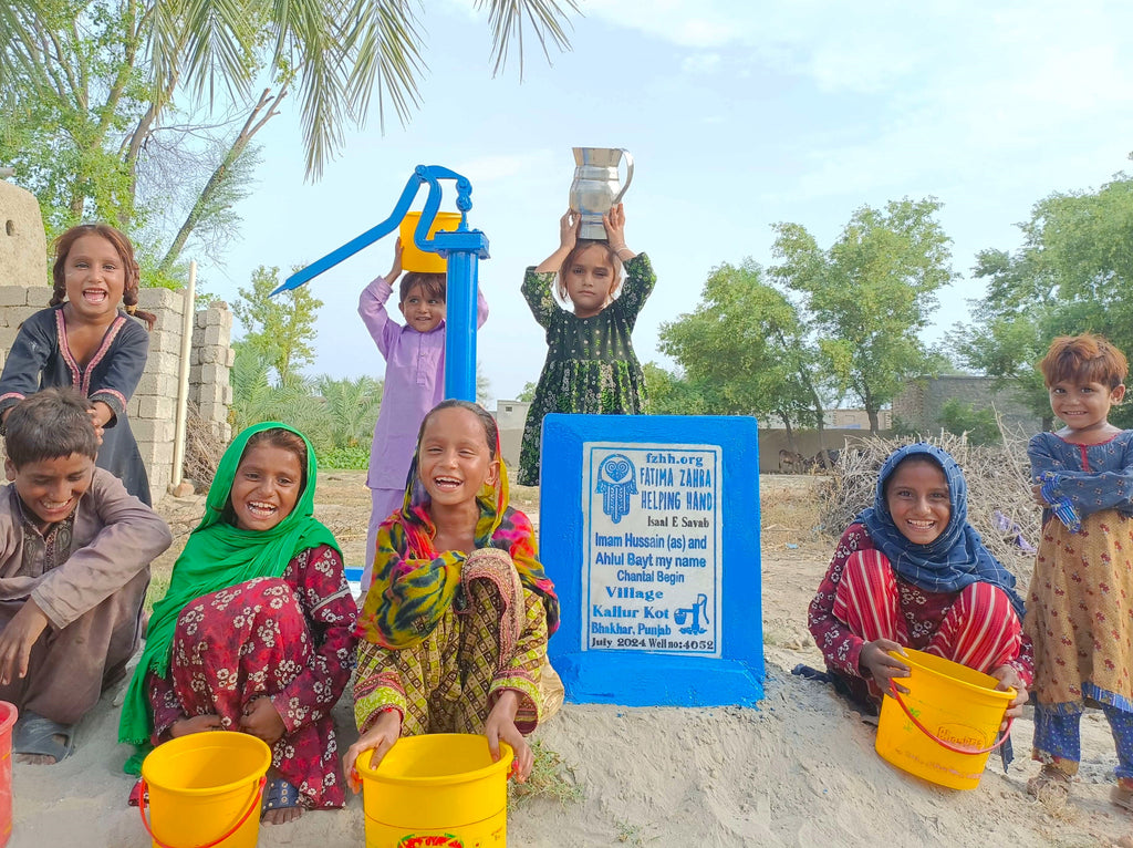 Punjab, Pakistan – Imam Hussain (as) and Ahlul Bayt my name Chantal Begin – FZHH Water Well# 4052