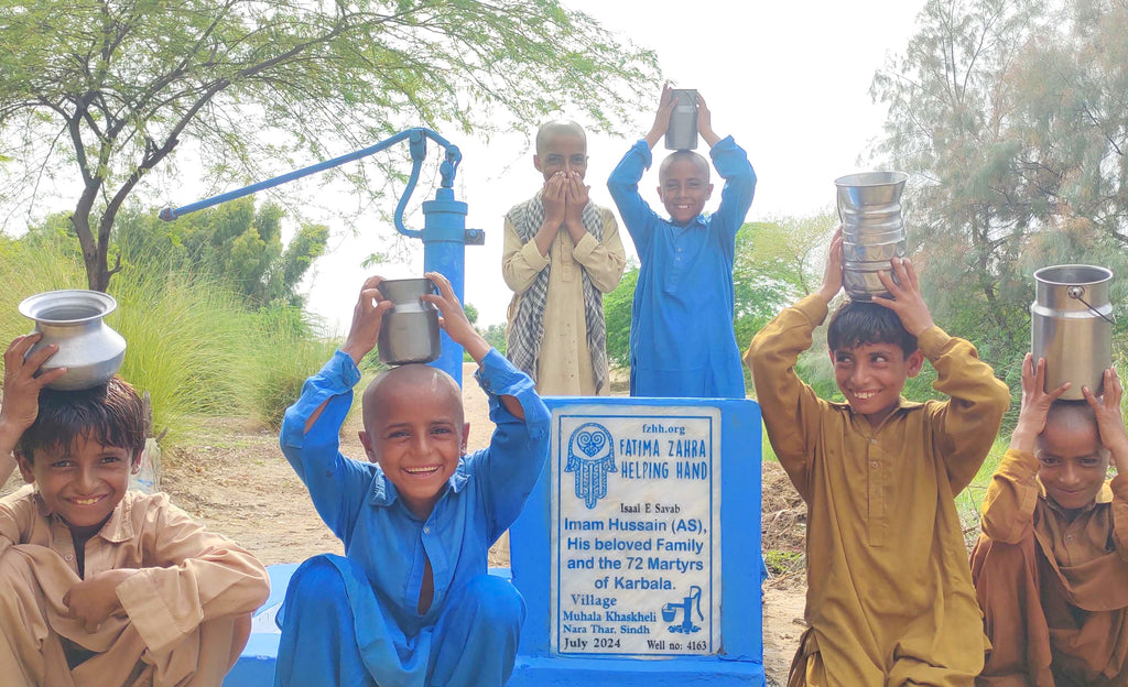 Sindh, Pakistan – Imam Hussain (AS), His beloved Family and the 72 Martyrs of Karbala – FZHH Water Well# 4163