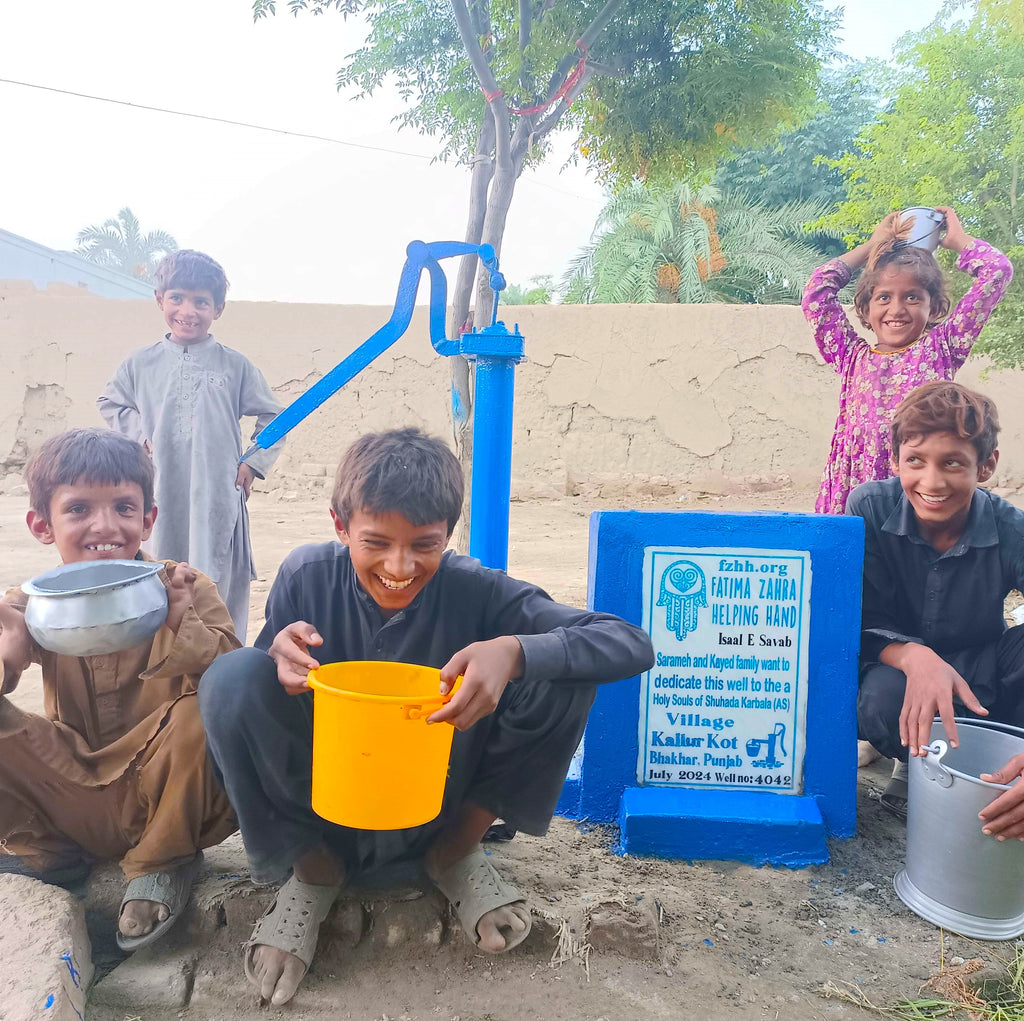 Punjab, Pakistan – Sarameh and kayed family want to dedicate by this well to the a Holy Souls of Shuhada Karbala (AS) – FZHH Water Well# 4042