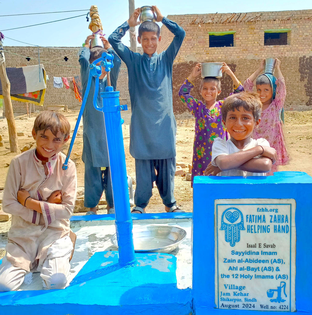 Sindh, Pakistan – Sayyidina Imam Zain al-Abideen (AS), Ahl al-Bayt (AS) & the 12 Holy Imams (AS) – FZHH Water Well# 4224