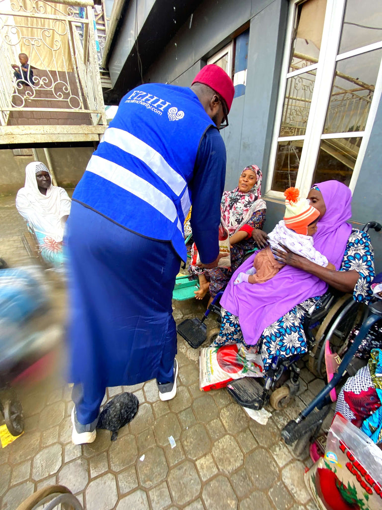 Abuja, Nigeria - Participating in Mobile Food Rescue Program by Distributing Candy & Footwear to 200+ Less Privileged Children & Rice Bags to 10+ Women at Internally Displaced Persons Camp