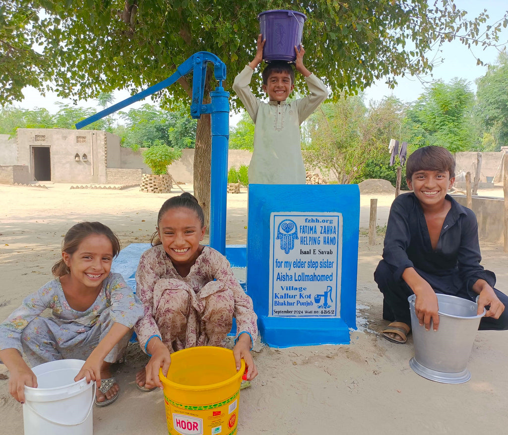 Punjab, Pakistan – my elder step sister Aisha Lollmahomed – FZHH Water Well# 4362