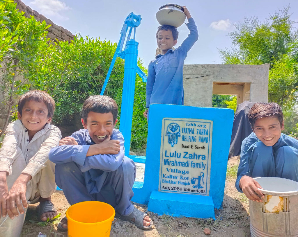 Punjab, Pakistan – Lulu Zahra Mirahmadi family – FZHH Water Well# 4338