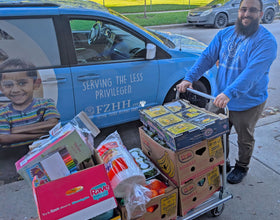 Chicago, Illinois - Participating in Mobile Food Rescue Program by Rescuing & Distributing Essential Supplies & 600+ lbs. of Fresh Fruits & Vegetables to Local Community's Homeless Shelters Serving Less Privileged People