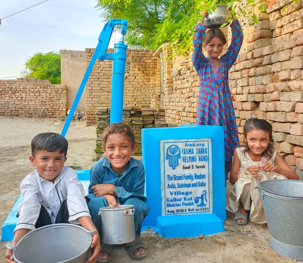 Punjab, Pakistan – The Brand Family, Reuben, Anita, Suleiman and Safia – FZHH Water Well# 4329