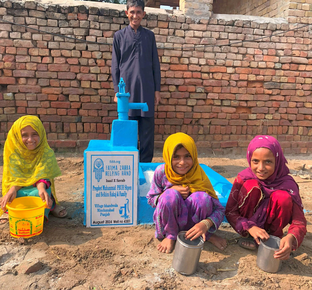 Punjab, Pakistan – Prophet Muhammad PBUH Shpen and Belkiza Kukaj & Family – FZHH Water Well# 4301