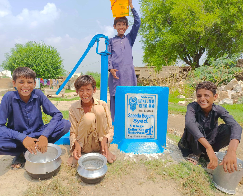 Punjab, Pakistan – Saeeda Begum Syed – FZHH Water Well# 4317