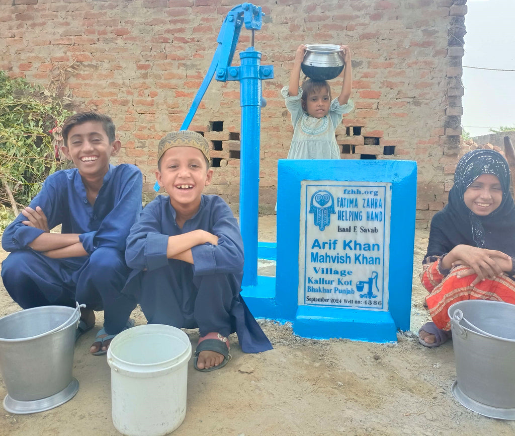 Punjab, Pakistan – Arif Khan Mahvish Khan – FZHH Water Well# 4386