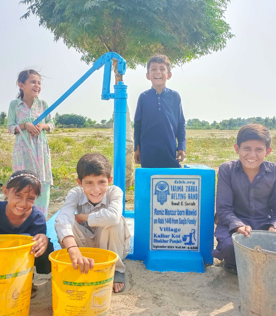 Punjab, Pakistan – Ramiz Manzur born Mawlid un Nabi 1446 from Saqib Family – FZHH Water Well# 4438