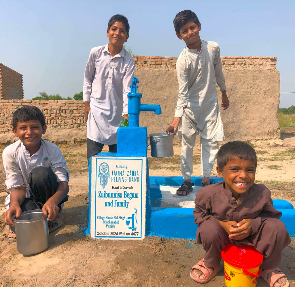 Punjab, Pakistan – Zaibunnisa Begum and Family – FZHH Water Well# 4477