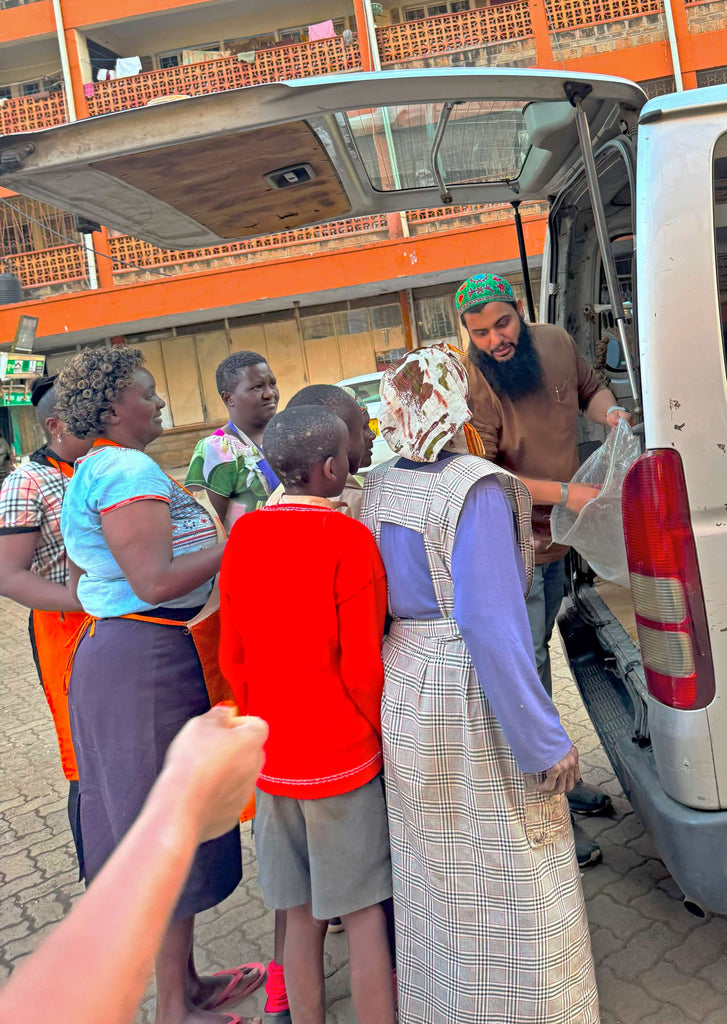 Nairobi, Kenya - Participating in Holy Qurbani Program & Mobile Food Rescue Program by Processing, Packaging & Distributing 135+ lbs. of Holy Qurbani Meat from 8+ Holy Qurbans to Local Community's 60+ Less Privileged People