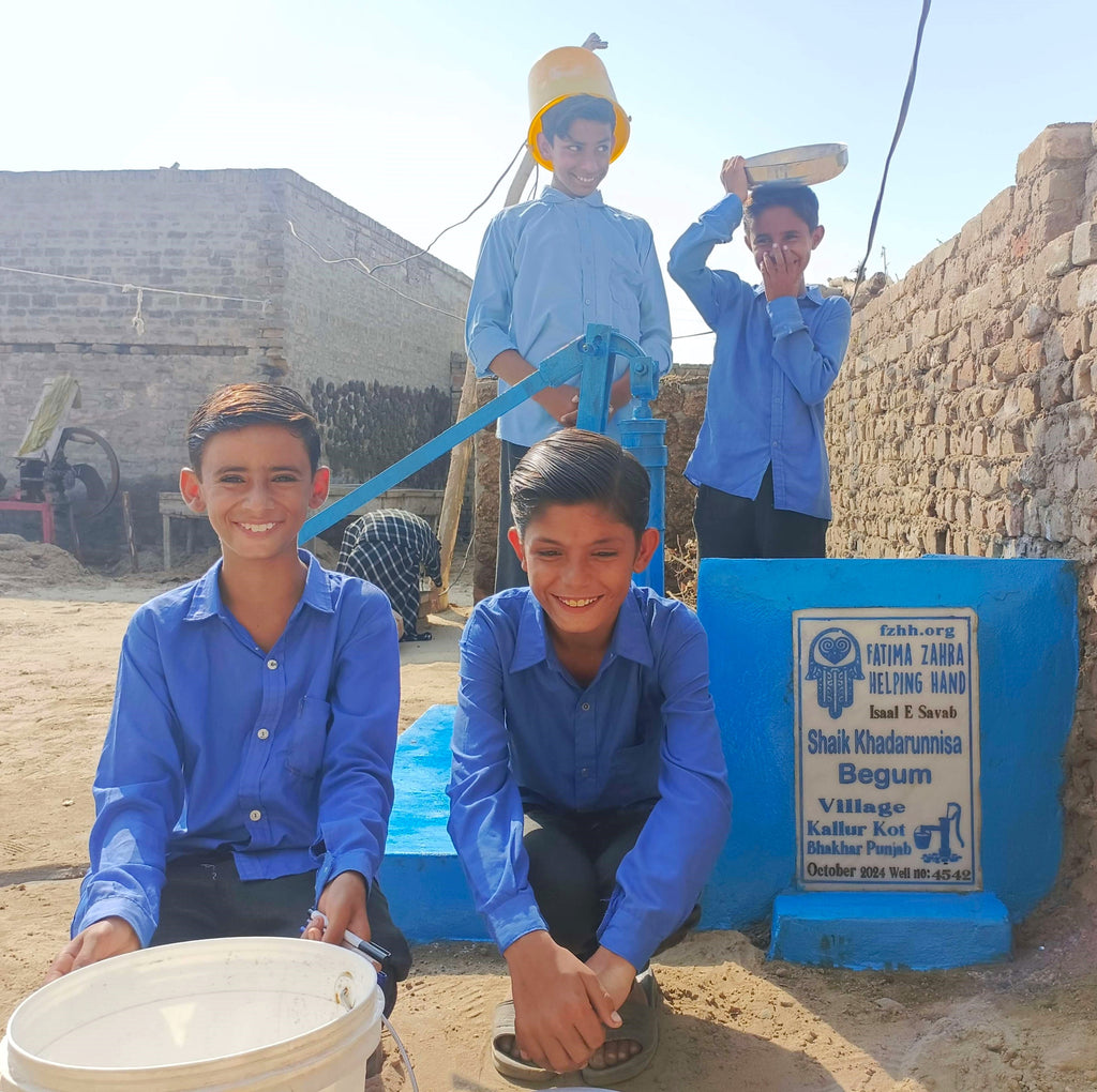 Punjab, Pakistan – Shaik Khadarunnisa Begum – FZHH Water Well# 4542