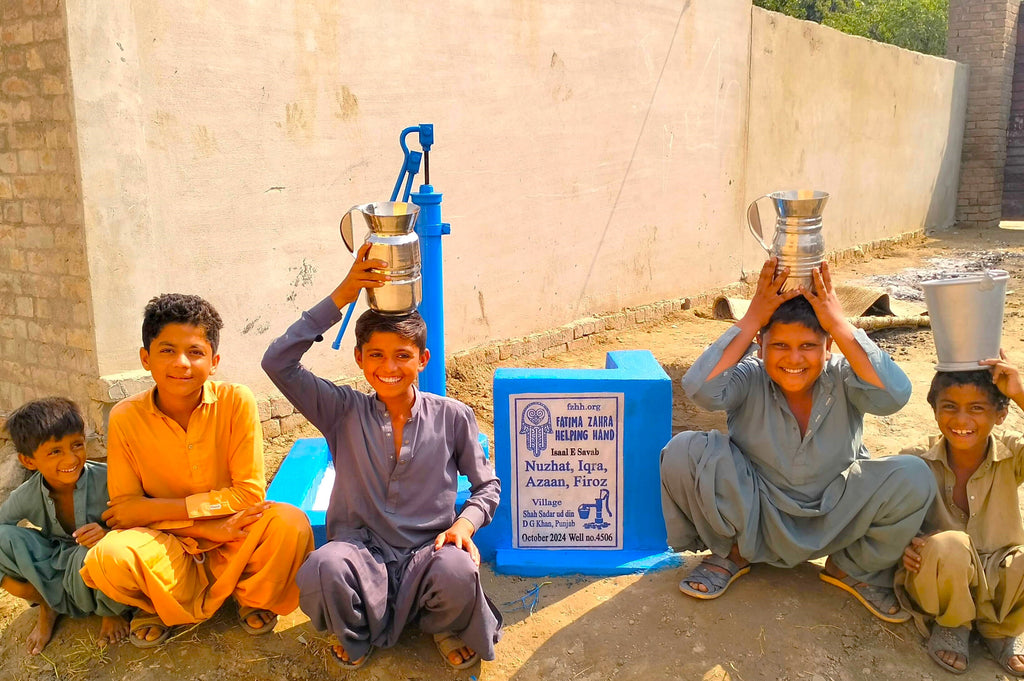 Punjab, Pakistan – Nuzhat, Iqra, Azaan, Firoz – FZHH Water Well# 4506