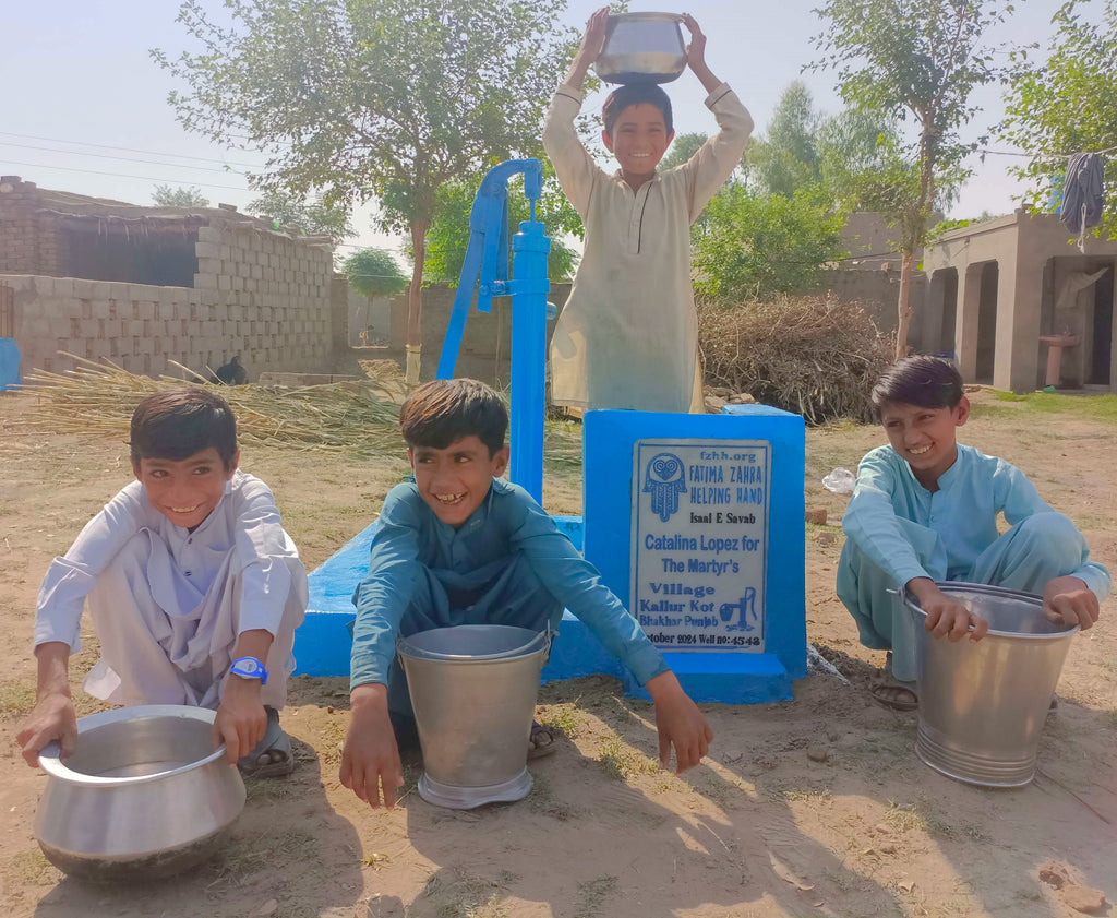 Punjab, Pakistan – Catalina Lopez for The Martyr’s – FZHH Water Well# 4543