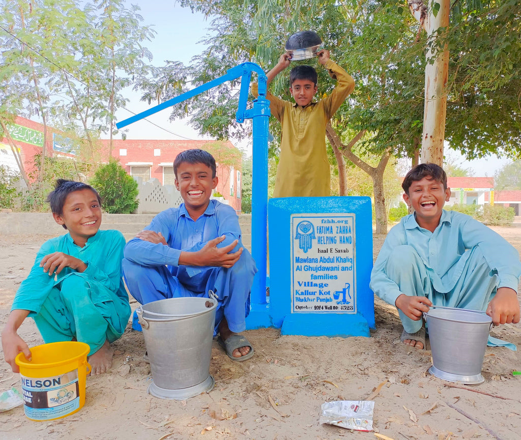 Punjab, Pakistan – Mawlana Abdul Khaliq Al Ghujdawani and Families – FZHH Water Well# 4523