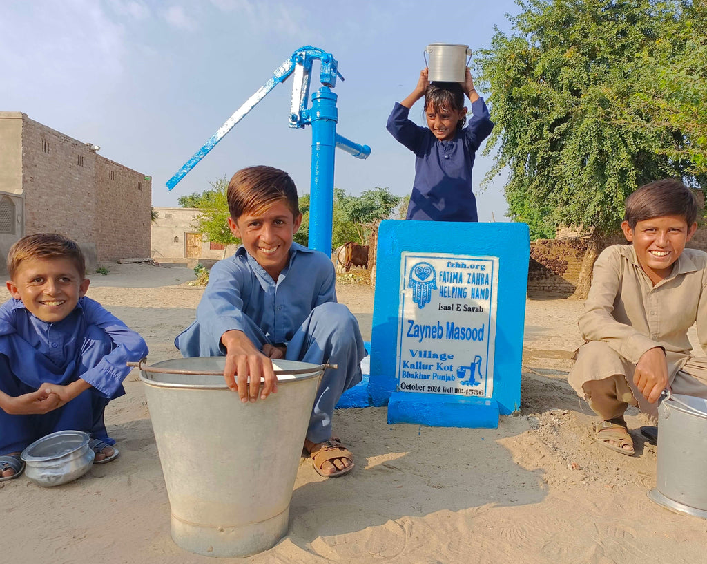 Punjab, Pakistan – Zayneb Masood – FZHH Water Well# 4536