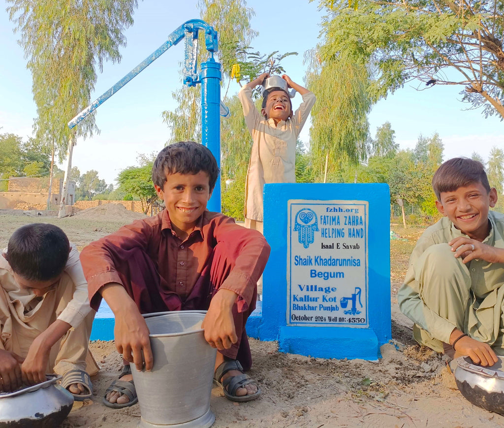 Punjab, Pakistan – Shaik Khadarunnisa Begum – FZHH Water Well# 4550