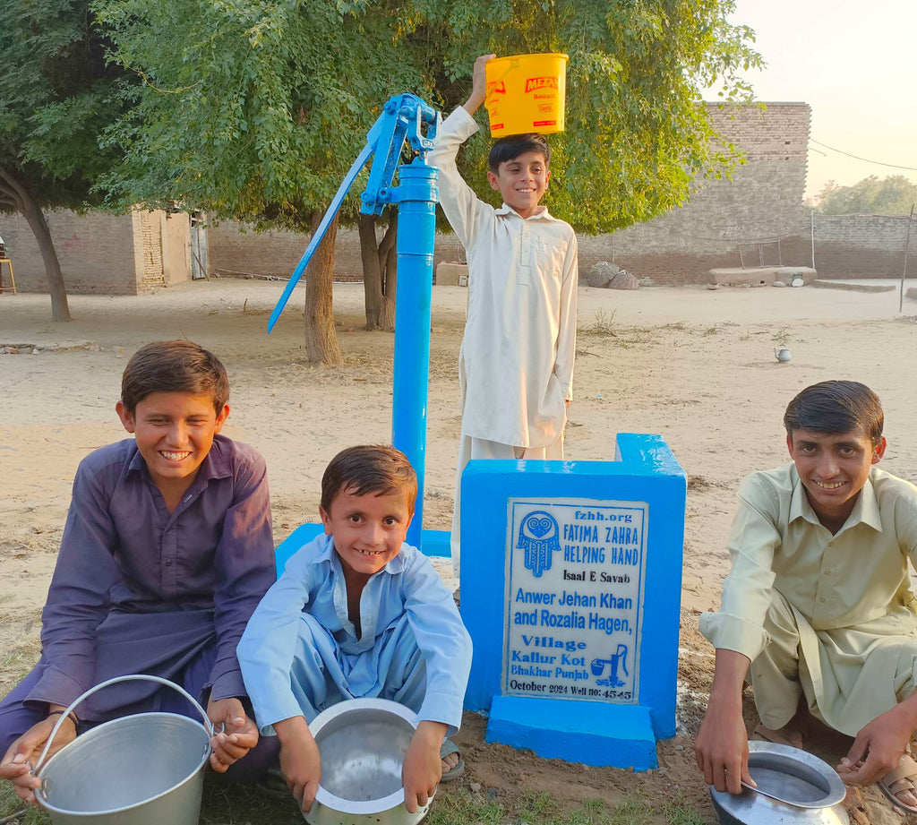 Punjab, Pakistan – Anwer Jehan Khan and Rozalia Hagen – FZHH Water Well# 4545