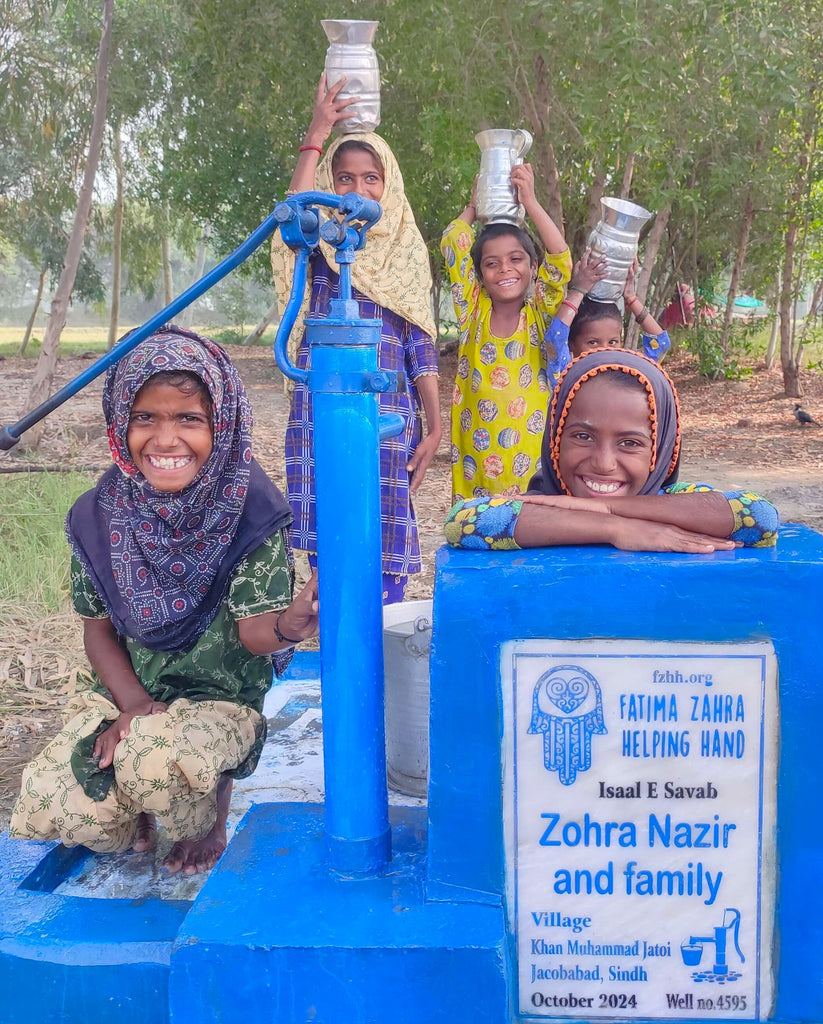 Sindh, Pakistan – Zohra Nazir and family – FZHH Water Well# 4595