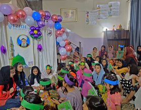 Lahore, Pakistan - Participating in Orphan Support & Mawlid Support Programs by Celebrating ZikrAllah & Mawlid an Nabi ﷺ, Serving Hot Meals with Blessed Birthday Cake & Distributing Blessed Gifts to Beloved Orphans & Less Privileged Children