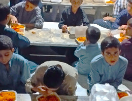 Lahore, Pakistan - Participating in Orphan Support Program & Mobile Food Rescue Program by Serving Hot Biryani Meals to 30+ Beloved Orphans at Local Community Orphanage