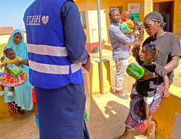 Abuja, Nigeria - Participating in Pediatric Medical Outreach Program by Distributing Essential Pediatric Consumable Supplies & Anti-Malaria Medicines to Beloved Orphans, Less Privileged Children & Nursing Mothers at Local Health Center