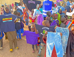 Abuja, Nigeria - Participating in Orphan Support Program & Mobile Food Rescue Program by Distributing Clothes to 200+ Less Privileged Children & Rice Bags to 10+ Less Privileged Adults Living at Disabilities Camp