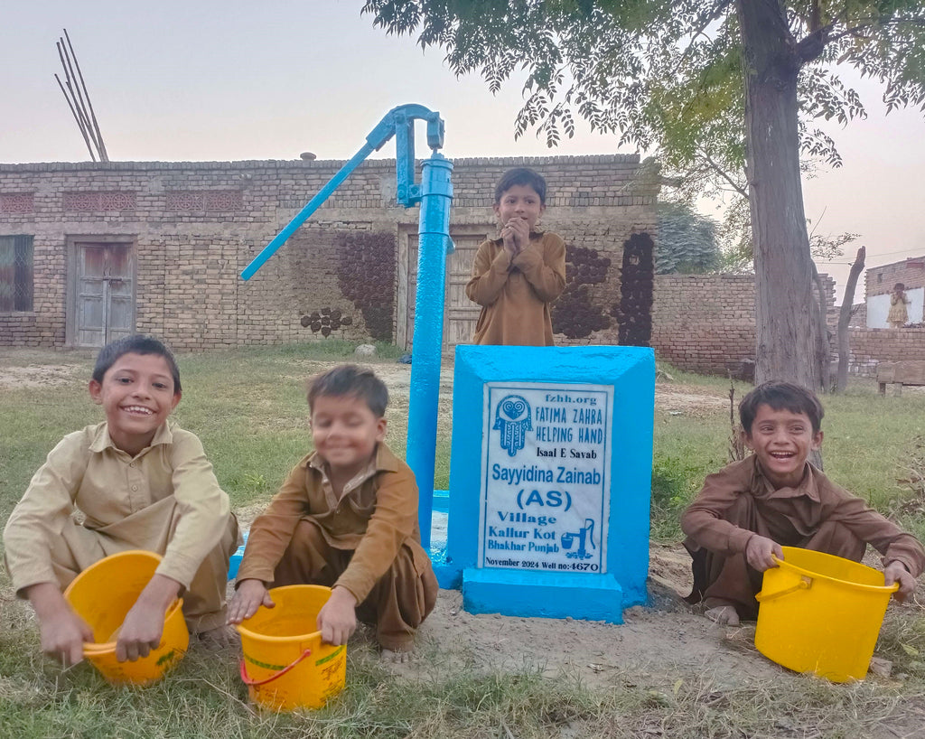 Punjab, Pakistan – Sayyidina Zainab (AS) – FZHH Water Well# 4670