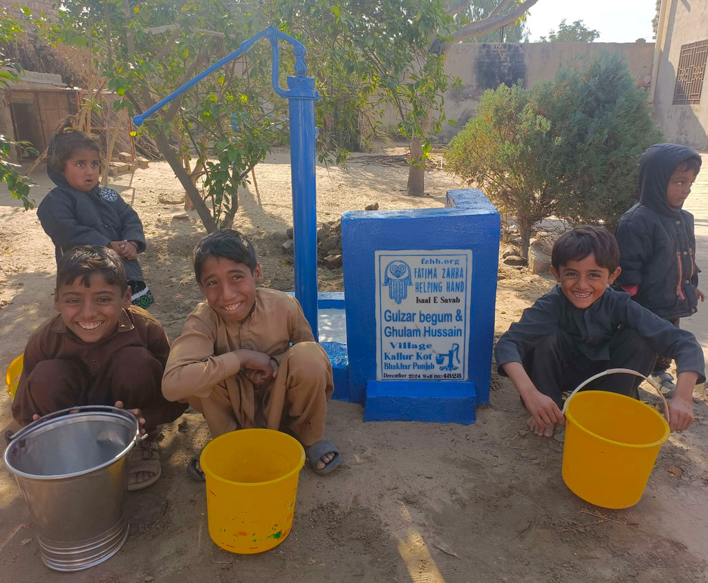 Punjab, Pakistan – Gulzar begum & Ghulam Hussain – FZHH Water Well# 4828