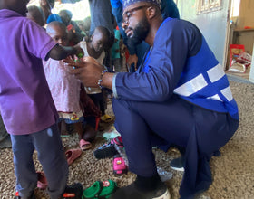 Abuja, Nigeria - Participating in Mobile Food Rescue Program by Distributing Rice Bags, Footwears & Candies to Less Privileged Children & Adults at Local Community’s Internally Displaced Camp