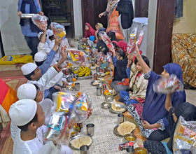 Lahore, Pakistan - Participating in Orphan Support & Mawlid Support Programs by Celebrating ZikrAllah & Mawlid an Nabi ﷺ, Serving Hot Meals & Distributing Blessed Goodie Bags to Beloved Orphans & Less Privileged Children