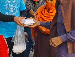 Lahore, Pakistan - Participating in Mobile Food Rescue Program by Preparing, Packaging & Distributing Hot Meals to 100+ Less Privileged Children & Adults