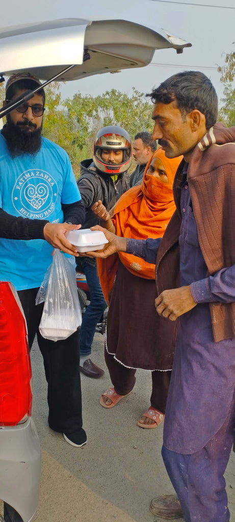 Lahore, Pakistan - Participating in Mobile Food Rescue Program by Preparing, Packaging & Distributing Hot Meals to 100+ Less Privileged Children & Adults