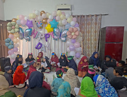 Lahore, Pakistan - Participating in Orphan Support & Mawlid Support Programs by Celebrating ZikrAllah & Mawlid an Nabi ﷺ, Serving Hot Meals, Blessed Birthday Cake & Distributing Blessed Goodie Bags & Gifts to Beloved Orphans & Less Privileged Children