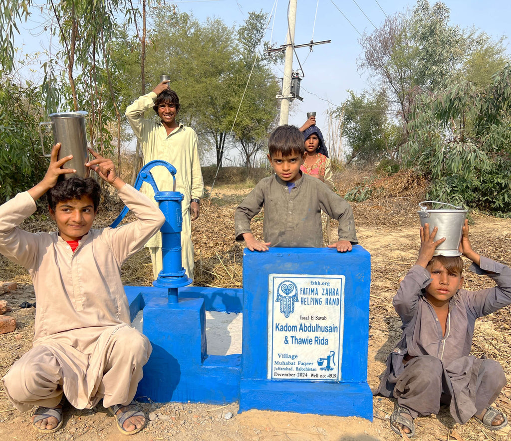 Balochistan, Pakistan – Kadom Abdulhusain &amp; Thawie Rida – FZHH Water Well# 4919 Order no  52586