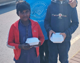 Lahore, Pakistan - Participating in Mobile Food Rescue Program by Preparing, Packaging & Distributing Hot Lunches to 70+ Less Privileged Children & Adults