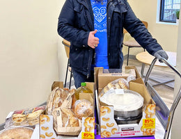 Chicago, Illinois - Participating in Mobile Food Rescue Program by Rescuing & Distributing 600+ lbs. of Fresh Desserts & Bakery Items to Local Community's Homeless Shelters Serving Less Privileged People