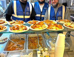 Oakland, California - Participating in Mobile Food Rescue Program by Preparing, Serving & Distributing 300+ Freshly Cooked Hot Meals with Salads, Fruits & Drinks to Local Community's Homeless & Less Privileged People