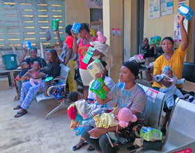 Abuja, Nigeria - Participating in Pediatric Medical Outreach Program & Mobile Food Rescue Program by Distributing Diapers, Medications for Anti-Malaria & Typhoid and Administration Supplies to 110+ Children & Adults at Multiple Local Health Centers