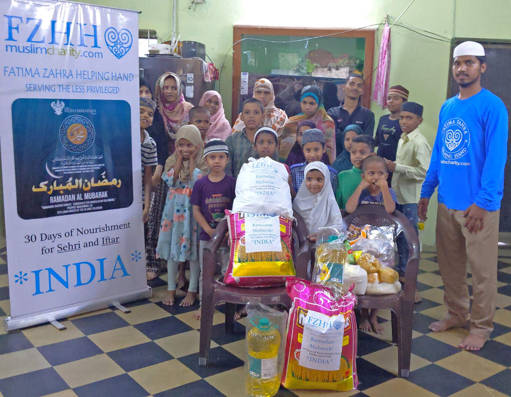 Hyderabad, India - Ramadan Distribution 2 - Participating in Month of Ramadan Appeal Program & Orphan Support Program by Distributing 70+ Blessed 30 Day Ramadan Ration Kits for Suhoor & Iftar to Beloved Orphans, Madrasa Students & Less Privileged Families